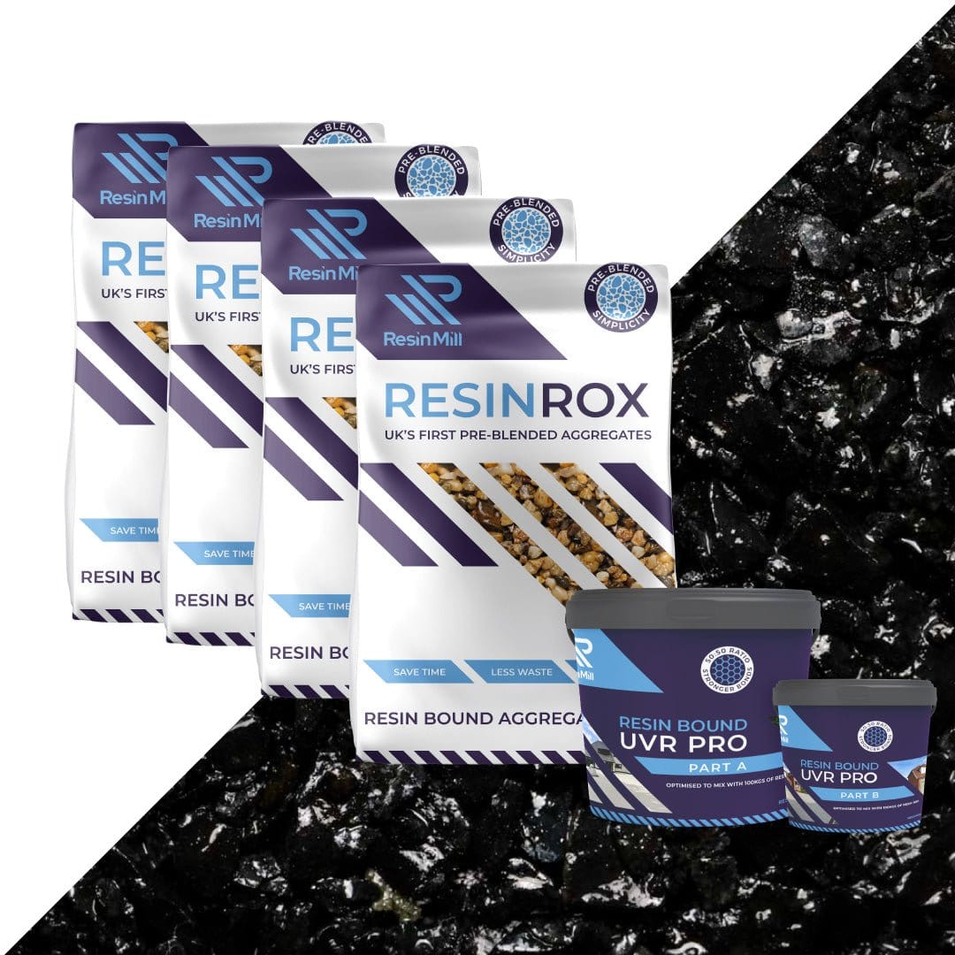 Jet Black UV Resin Bound Mix - Resin Mill