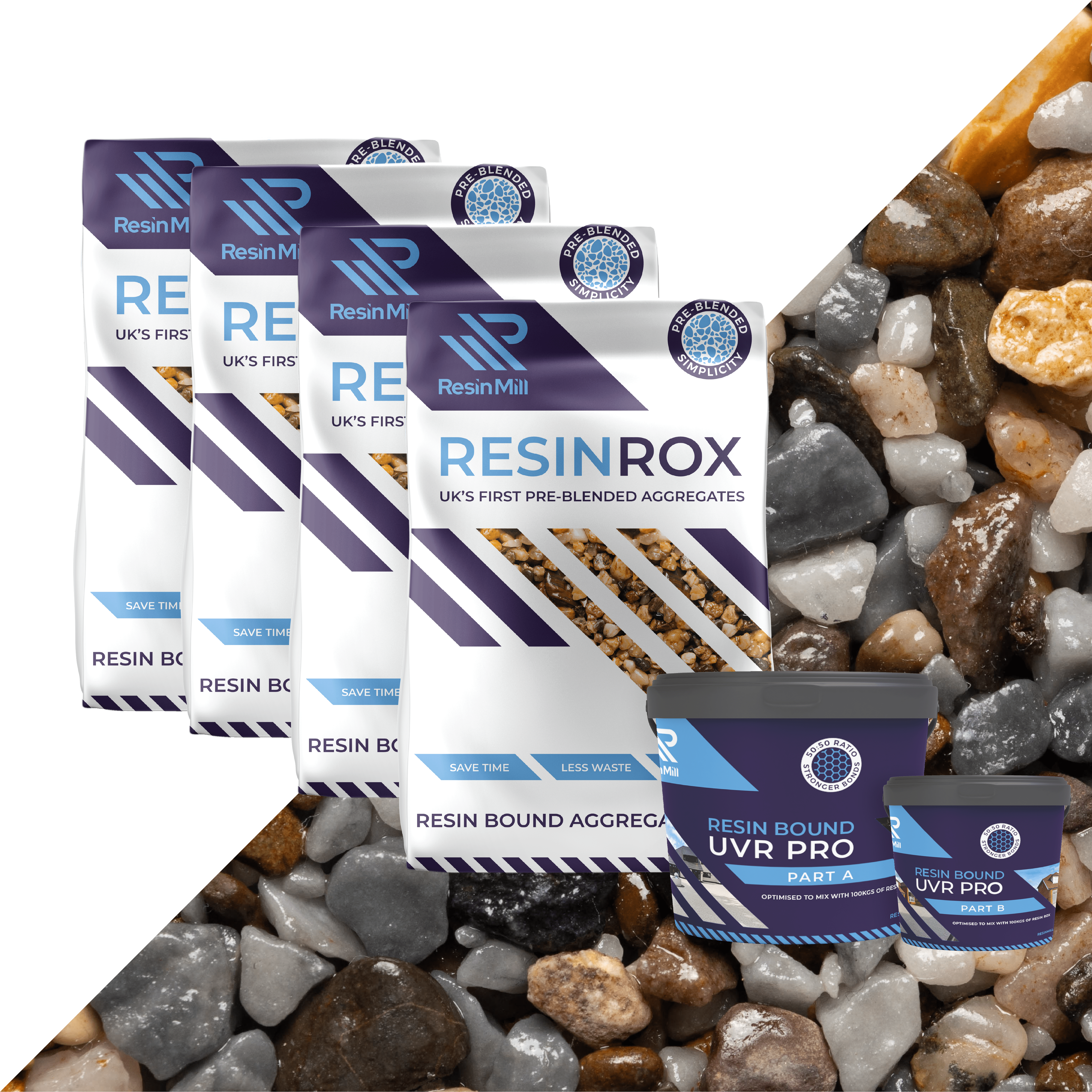 Cedarwood UV Resin Bound Mix 1 - 5mm - Resin Mill